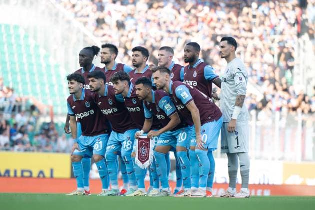 Team Trabzonspor during UEFA Europa league Quali match, SK Rapid Wien - Trabzonspor, 15. august 2024 Copyright: xMICHALxFAJT,ZOSPORTU.SKx FAJ_4540