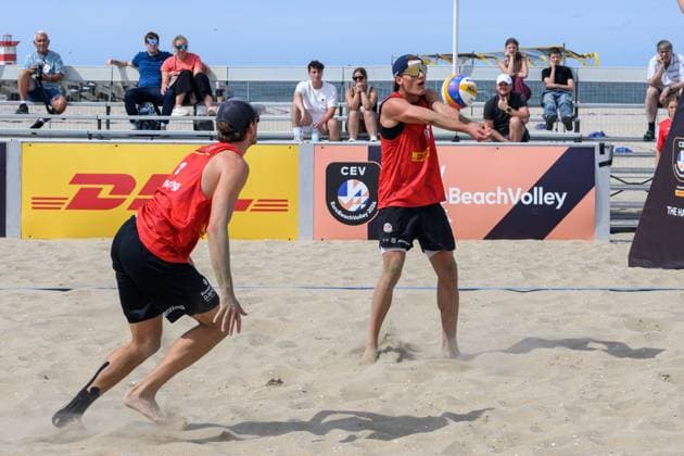 European Championships Beach Volleyball, 15 08 2024, The Hague Maximilian Max Just European Championships Beach Volleyball, The Hague on 15 08 2024 Copyright: xBEAUTIFULxSPORTS PeterxWeberx