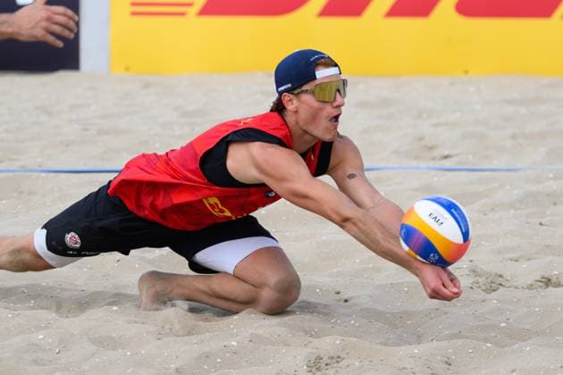 European Championships Beach Volleyball, 15 08 2024, The Hague Maximilian Max Just European Championships Beach Volleyball, The Hague on 15 08 2024 Copyright: xBEAUTIFULxSPORTS PeterxWeberx