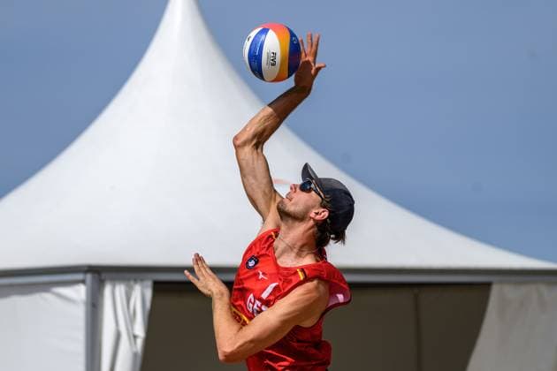 European Championships Beach Volleyball, 15 08 2024, The Hague Paul Henning European Championships Beach Volleyball, The Hague on 15 08 2024 Copyright: xBEAUTIFULxSPORTS PeterxWeberx