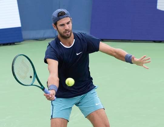 August 15, 2024: Karen Khachanov loses to Alexander Zverev (GER) at the Western & Southern Open being played at Lindner Family Tennis Center in Mason, Ohio, {USA} Ã‚ Tennisclix Cal Media Mason USA - ZUMAc04_ 20240815_zma_c04_015 Copyright: xLesliexBillmanx