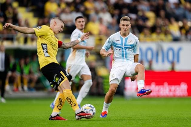 240815 Toni Fruk of Rijeka during the UEFA Europa League qualification match between Elfsborg and Rijeka on August 15, 2024 in Boras Photo Carl Sandin BILDBYRAN kod CS JJ0389 fotboll football soccer fotball uefa europa league elfsborg hnk rijeka bbeng  Copyright: CARLxSANDIN BB240815CS016