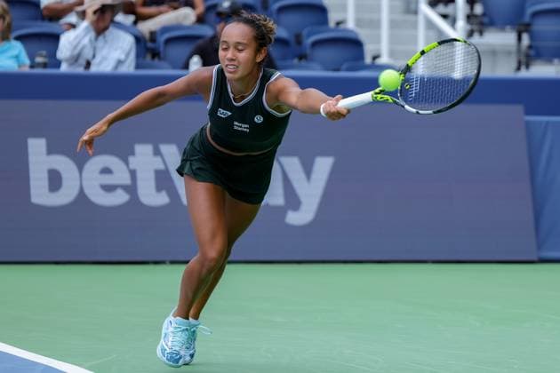 August 15, 2024, Mason, Ohio, U.S: Leylah Fernandez (CAN) is unable to return a shot to the corner during ThursdayÃ¢â‚¬â ¢s round of the Cincinnati Open at the Lindner Family Tennis Center , Mason, Oh. Mason U.S - ZUMAs304 20240815_zaf_s304_083 Copyright: xScottxStuartx