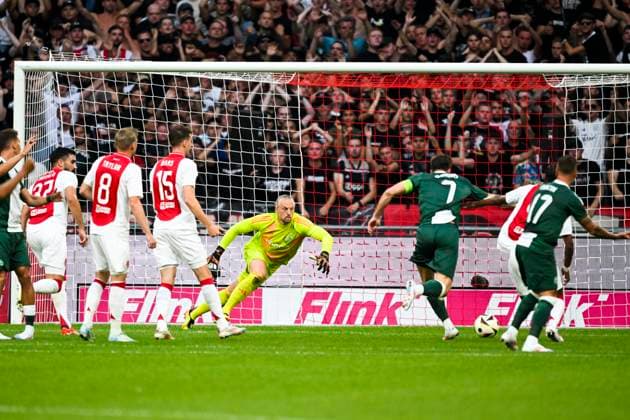 AMSTERDAM - Ajax goalkeeper Remko Pasveer of Ajax during the 3rd qualifying round UEFA Europa League match between Ajax and Panathinaikos in the Johan Cruijff ArenA on August 15, 2024 in Amsterdam. ANP OLAF KRAAK Ajax Amsterdam v Panathinaikos 2024 35 xVIxANPxSportx xxANPxIVx 506070304 originalFilename: 506070304.jpg