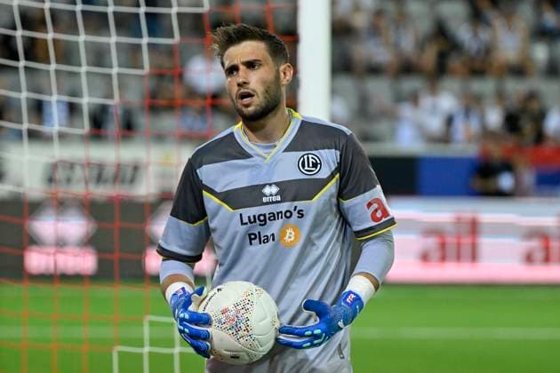 Goalkeeper Amir Saipi, FCL, FC Lugano FK Partizan Belgrade, Europa League qualification, Football, 15 08 2024