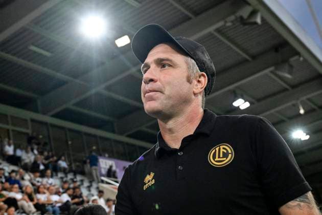 Coach Mattia Croci Torti, FCL, FC Lugano FK Partizan Belgrade, Qualification Europa League, Football, 15 08 2024