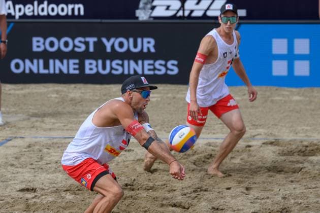 European Championships Beach Volleyball, 16 08 2024, The Hague Alexander Horst, Julian Hörl European Championships Beach Volleyball, The Hague on 16 08 2024 Copyright: xBEAUTIFULxSPORTS PeterxWeberx
