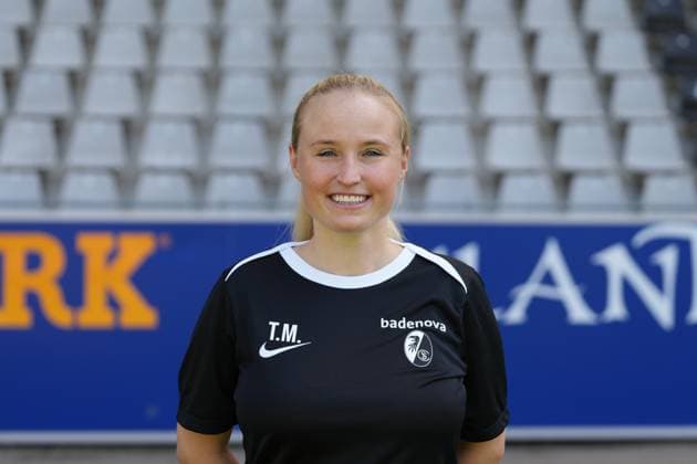 Theresa Merk SC Freiburg, Coach Media Day in the 2024 2025 season with SC Freiburg Women Copyright: xArnexAmbergx