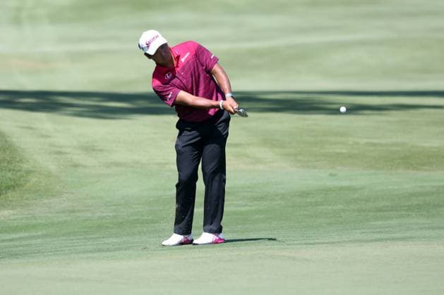 MEMPHIS, TN - AUGUST 16: Hideki Matsuyama (JAP) during the second round of the 2024 FedEx St. Jude Championship on August 16, 2024 at TPC Southwind in Memphis, Tennessee. (Photo by Michael Wade Icon Sportswire) GOLF: AUG 16 PGA, Golf Herren FedExCup Playoffs - FedEx St. Jude Championship EDITORIAL USE ONLY Icon08162444