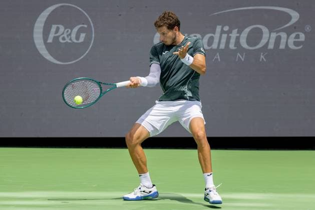 August 16, 2024, Mason, Ohio, U.S: Pablo Carreno Busta (ESP) hits a forehand shot during FridayÃ¢â‚¬â ¢s Round of Sixteen at the Cincinnati Open at the Lindner Family Tennis Center , Mason, Oh. Mason U.S - ZUMAs304 20240816_zaf_s304_060 Copyright: xScottxStuartx