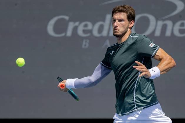 August 16, 2024, Mason, Ohio, U.S: Pablo Carreno Busta (ESP) hits a forehand shot during FridayÃ¢â‚¬â ¢s Round of Sixteen at the Cincinnati Open at the Lindner Family Tennis Center , Mason, Oh. Mason U.S - ZUMAs304 20240816_zaf_s304_071 Copyright: xScottxStuartx