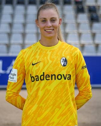 Rafaela Borggräfe, Borggrafe SC Freiburg, 12 , SC Freiburg, Google Pixel Frauen Bundesliga, Team presentation, 03 08 2023, Schwarzwald Stadion, Freiburg im Breisgau Germany Freiburg im Breisgau Schwarzwald Stadion Baden Wuerttemberg Germany Copyright: xGrantxHubbsx