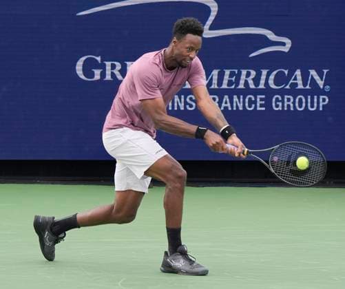 August 16, 2024: Gael Monfils (FRA) loses to Holger Rune (DEN) 6-3, 7-6at the Cincinnati Open being played at Lindner Family Tennis Center in Mason, Ohio, {USA} Ã‚ Tennisclix Cal Media Mason USA - ZUMAc04_ 20240816_zma_c04_071 Copyright: xLesliexBillmanx