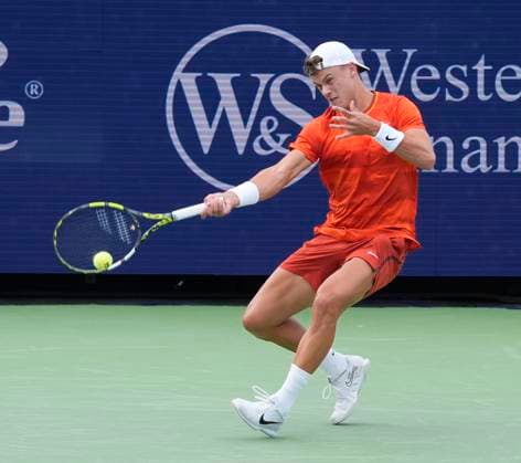 August 16, 2024: Holger Rune (DEN) defeated Gael Monfils (FRA) 6-3, 7-6, at the Cincinnati Open being played at Lindner Family Tennis Center in Mason, Ohio. Ã‚ Tennisclix CSM Mason USA - ZUMAc04_ 20240816_zma_c04_080 Copyright: xLesliexBillmanx