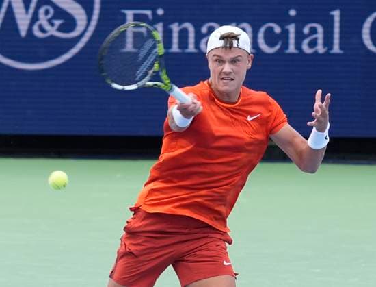 August 16, 2024: Holger Rune (DEN) defeated Gael Monfils (FRA) 6-3, 7-6, at the Cincinnati Open being played at Lindner Family Tennis Center in Mason, Ohio. Ã‚ Tennisclix CSM Mason USA - ZUMAc04_ 20240816_zma_c04_083 Copyright: xLesliexBillmanx