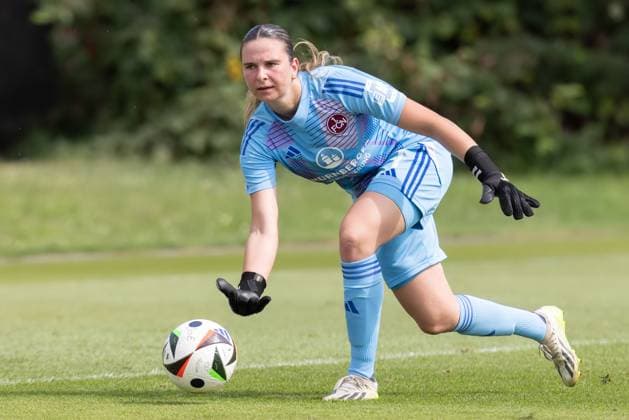 Eintracht Frankfurt 1 FC Nürnberg, Test match goalkeeper Hannah Etzold 1 FC Nürnberg Test match between Eintracht Frankfurt Women and 1 FC Nürnberg on August 17, 2024 in Frankfurt , Frankfurt am Main Hessen Germany Deutsche Bank Park