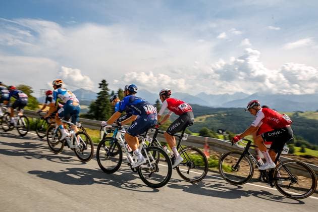 Sport Themen der Woche KW33 Sport Bilder des Tages 81. Tour De Pologne - Stage 6 Athletes compete in the breakaway during the 81st Tour de Pologne, Stage 6 a 183.2km stage from Wadowice to Bukowina Tatrzanska in Tatra mountains @Tour_de_Pologne TDP2024 UCIWT on August 17, 2024 in Bukowina Tatrzanska Poland. Bukowina Tatrzanska malopolskie Poland  Copyright: xDominikaxZarzyckax originalFilename:zarzycka-81tourde240817_npPJO.jpg
