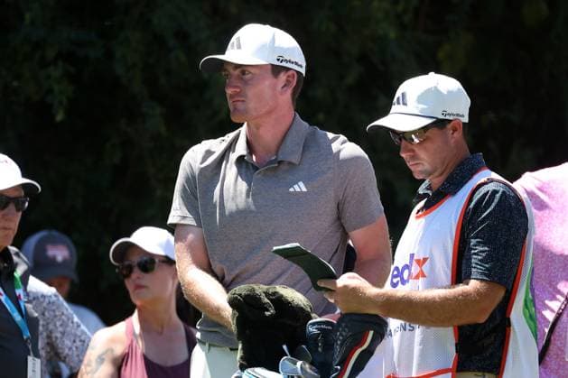 MEMPHIS, TN - AUGUST 17: Nick Dunlap (USA) during the third round of the 2024 FedEx St. Jude Championship on August 17, 2024 at TPC Southwind in Memphis, Tennessee. (Photo by Michael Wade Icon Sportswire) GOLF: AUG 17 PGA, Golf Herren FedExCup Playoffs - FedEx St. Jude Championship EDITORIAL USE ONLY Icon08172446