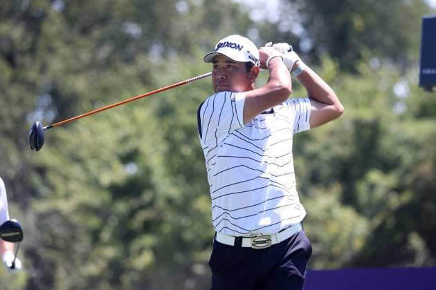 MEMPHIS, TN - AUGUST 17: Hideki Matsuyama (JAP) during the third round of the 2024 FedEx St. Jude Championship on August 17, 2024 at TPC Southwind in Memphis, Tennessee. (Photo by Michael Wade Icon Sportswire) GOLF: AUG 17 PGA, Golf Herren FedExCup Playoffs - FedEx St. Jude Championship EDITORIAL USE ONLY Icon08172470