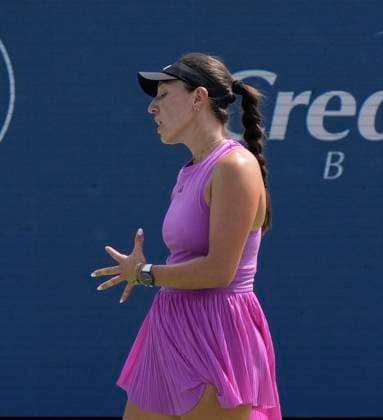 August 17, 2024: Jessica Pegula (USA) defeated Leylah Fernandez (CAN) 7-6, 6-7, 7-6, at the Cincinnati Open being played at Lindner Family Tennis Center in Mason, Ohio. Ã‚ Tennisclix CSM Mason USA - ZUMAc04_ 20240817_zma_c04_285 Copyright: xLesliexBillmanx