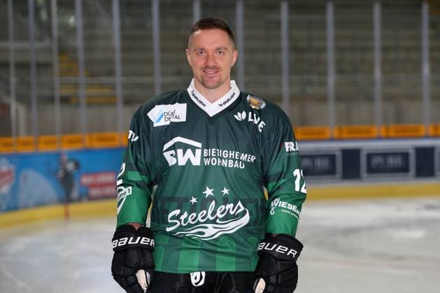 BAU 17 08 2023, Germany, Bietigheim, ice hockey, SC Steelers Bietigheim, Pawel Dronia