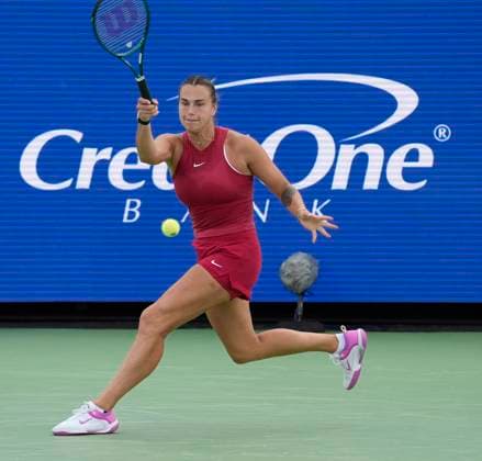 August 18, 2024: Aryna Sabalenka (BLR) defeated Iga Swiatek (POL) 6-3, 6-3 at the Cincinnati Open being played at Lindner Family Tennis Center in Mason, Ohio USA Ã‚ Tennisclix Cal Media Mason USA - ZUMAc04_ 20240818_zma_c04_008 Copyright: xLesliexBillmanx