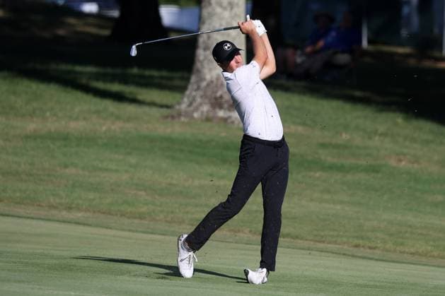 MEMPHIS, TN - AUGUST 18: Jordan Spieth (USA) during the final round of the 2024 FedEx St. Jude Championship on August 18, 2024 at TPC Southwind in Memphis, Tennessee. (Photo by Michael Wade Icon Sportswire) GOLF: AUG 18 PGA, Golf Herren FedExCup Playoffs - FedEx St. Jude Championship EDITORIAL USE ONLY Icon08182405