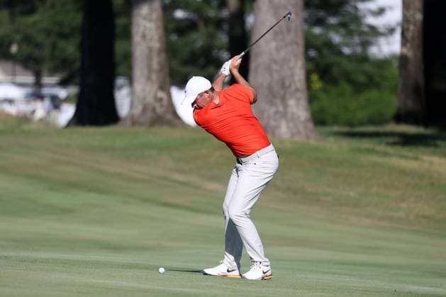 MEMPHIS, TN - AUGUST 18: Rory McIlroy during the final round of the 2024 FedEx St. Jude Championship on August 18, 2024 at TPC Southwind in Memphis, Tennessee. (Photo by Michael Wade Icon Sportswire) GOLF: AUG 18 PGA, Golf Herren FedExCup Playoffs - FedEx St. Jude Championship EDITORIAL USE ONLY Icon08182407