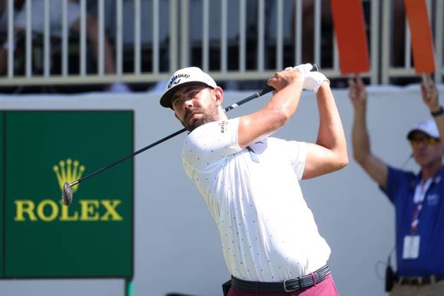 MEMPHIS, TN - AUGUST 18: Erik van Rooyen (ZAF) during the final round of the 2024 FedEx St. Jude Championship on August 18, 2024 at TPC Southwind in Memphis, Tennessee. (Photo by Michael Wade Icon Sportswire) GOLF: AUG 18 PGA, Golf Herren FedExCup Playoffs - FedEx St. Jude Championship EDITORIAL USE ONLY Icon08182415