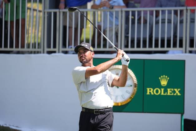 MEMPHIS, TN - AUGUST 18: Jason Day (AUS) during the final round of the 2024 FedEx St. Jude Championship on August 18, 2024 at TPC Southwind in Memphis, Tennessee. (Photo by Michael Wade Icon Sportswire) GOLF: AUG 18 PGA, Golf Herren FedExCup Playoffs - FedEx St. Jude Championship EDITORIAL USE ONLY Icon08182418