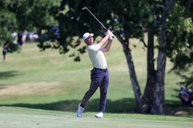 MEMPHIS, TN - AUGUST 18: Denny McCarthy (USA) during the final round of the 2024 FedEx St. Jude Championship on August 18, 2024 at TPC Southwind in Memphis, Tennessee. (Photo by Michael Wade Icon Sportswire) GOLF: AUG 18 PGA, Golf Herren FedExCup Playoffs - FedEx St. Jude Championship EDITORIAL USE ONLY Icon08182422