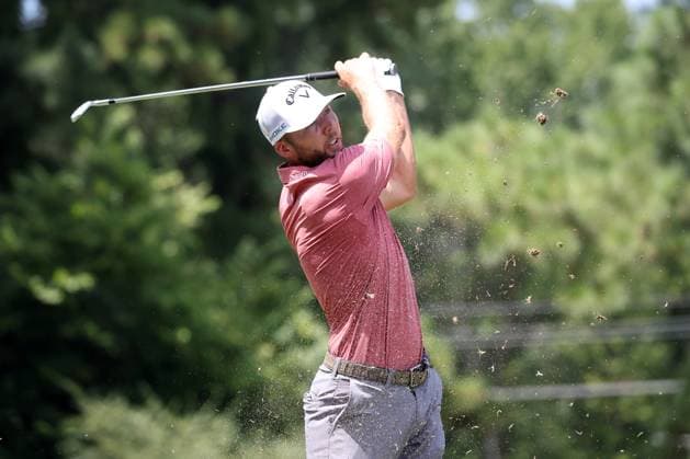MEMPHIS, TN - AUGUST 18: Sam Burns (USA) during the final round of the 2024 FedEx St. Jude Championship on August 18, 2024 at TPC Southwind in Memphis, Tennessee. (Photo by Michael Wade Icon Sportswire) GOLF: AUG 18 PGA, Golf Herren FedExCup Playoffs - FedEx St. Jude Championship EDITORIAL USE ONLY Icon08182434