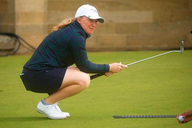 19th August 2024; Old Course at St Andrews, St Andrews, Fife, Scotland; AIG Womens Open Golf, Practice Day 1; Gemma Dryburgh of Scotland on the practice putting green at the Old Course, St Andrews Links before a practice round at the AIG Women& x2019;s Open  ActionPlus12683308 DavidxYoung