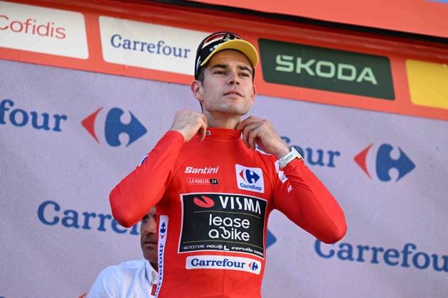 19-08-2024 Vuelta A Espana; Tappa 03 Lousa - Castelo Branco; 2024, Visma - Lease A Bike; Van Aert, Wout; Castelo Branco; 