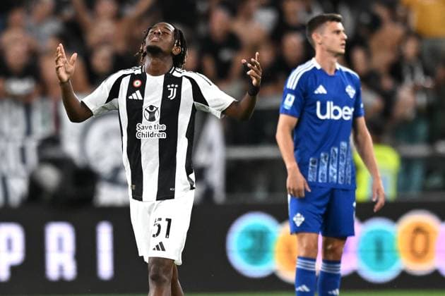 Db Torino 19 08 2024 - campionato di calcio serie A Juventus-Como foto Daniele Buffa Image nella foto: esultanza gol Samuel Mbagula 