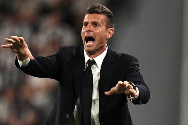 Juventus& x2019; head coach Thiago Motta during the Serie A soccer match between Juventus and Como at the Allianz Stadium in Turin, north west Italy - Monday, August 19, 2024. - Soccer .  Copyright: xMarcoxAlpozzi LaPressex