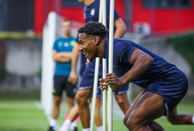 Dinamo Zagreb training session - Champions League Qualifying Play-Off Ronael Pierre-Gabriel of Dinamo Zagreb during the team training session ahead UEFA Champions League Qualifying Play-Off First Leg match at Stadion Maksimir on August 19, 2024 in Zagreb, Croatia.  SlavkoxMidzor PIXSELL
