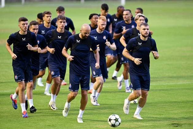 Zagreb, 19.08.2024 - Dinamo training at the Maksimir stadium before the Dinamo - Qarabag Champions League match Croatia, Zagreb, 190824. Maksimir Stadium. GNK Dinamo training ahead of the UEFA Champions League Play-off game Dinamo - Qarabag. Photo: Goran Mehkek CROPIX Zagreb Hrvatska Copyright: xxGoranxMehkekx dinamo_trening2-190824