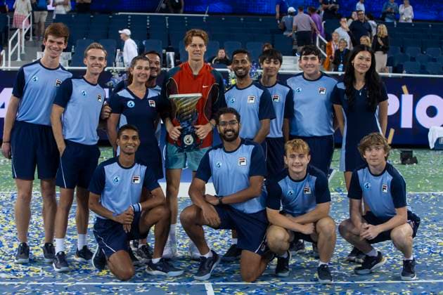 August 19, 2024, Mason, Oh, USA: 2024 Cincinnati Open Tennis, 2024 08 19 - Jannik Sinner celebrates beating opponent Francis Tiafoe in the men s finals, where he won 7-6 6-2. ZUMAPress Mason USA - ZUMAn24_ 20240819_zaf_n24_154 Copyright: xWallyxNellx