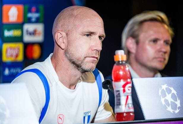 240820 Head coach Henrik Rydström of Malmö FF during a press conference with Malmö FF on August 20, 2024 in Malmö Photo Christian Örnberg BILDBYRAN COP 166 CO0455 fotboll football soccer fotball champions league presskonferens press conference malmö ff bbeng play off  Copyright: CHRISTIANxÖRNBERG BB240820CO060