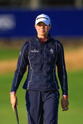 20th August 2024; Old Course at St Andrews, St Andrews, Fife, Scotland; AIG Womens Open Golf, Practice Day 2; Esther Henseleit of Germany on the first green of the Old Course, St Andrews Links during a practice round at the AIG Women& x2019;s Open  ActionPlus12683366 DavidxYoung