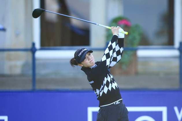 20th August 2024; Old Course at St Andrews, St Andrews, Fife, Scotland; AIG Womens Open Golf, Practice Day 2; Lydia Ko of New Zealand tees off on the first hole of the Old Course, St Andrews Links during a practice round at the AIG Women& x2019;s Open  ActionPlus12683384 DavidxYoung