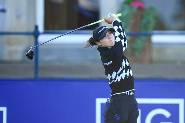 20th August 2024; Old Course at St Andrews, St Andrews, Fife, Scotland; AIG Womens Open Golf, Practice Day 2; Lydia Ko of New Zealand tees off on the first hole of the Old Course, St Andrews Links during a practice round at the AIG Women& x2019;s Open  ActionPlus12683385 DavidxYoung