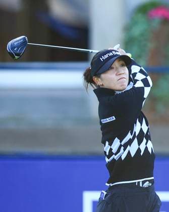 20th August 2024; Old Course at St Andrews, St Andrews, Fife, Scotland; AIG Womens Open Golf, Practice Day 2; Lydia Ko of New Zealand tees off on the first hole of the Old Course, St Andrews Links during a practice round at the AIG Women& x2019;s Open  ActionPlus12683386 DavidxYoung