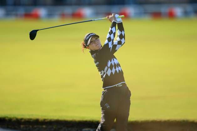20th August 2024; Old Course at St Andrews, St Andrews, Fife, Scotland; AIG Womens Open Golf, Practice Day 2; Lydia Ko of New Zealand tees off on the second hole  ActionPlus12683395 DavidxYoung