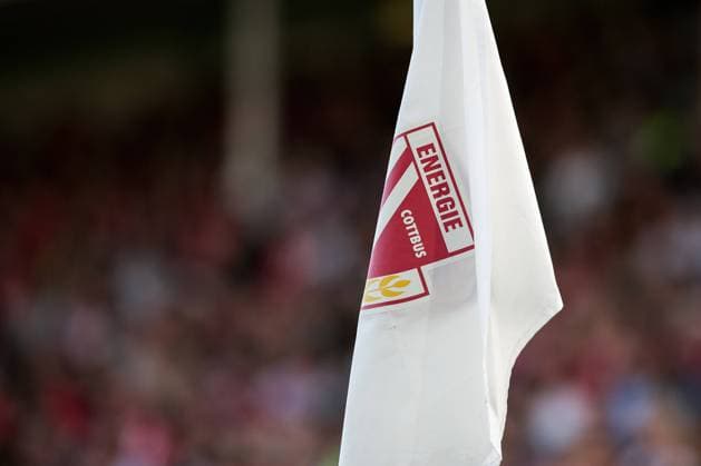 Cottbus, Germany 19 August 2024 DFB Pokal 2024 2025 1 round FC Energie Cottbus vs SV Werder Bremen In picture corner flag Energie Cottbus DFB regulations prohibit any use of photographs as image sequences and or quasi video LEAG Energie Stadion Brandenburg Copyright: xFotostandx xWeilandx
