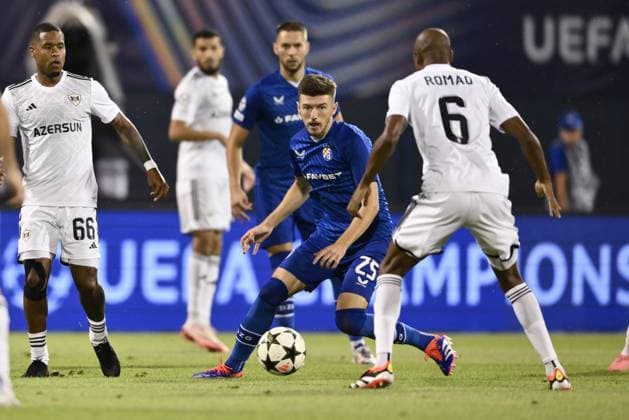 Football, CL-Quali, Dinamo Zagreb - Qarabag Agdam