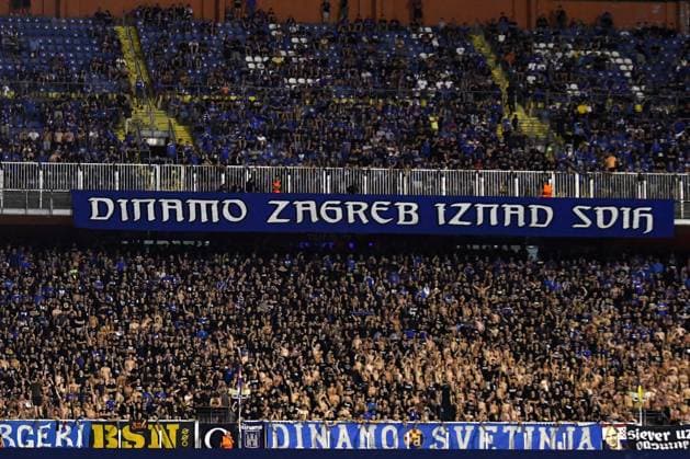 Zagreb, Croatioa, 20th August 2024: Dinamo fans during the UEFA Champions League Play-offs 1st leg qualifying round football match between Dinamo Zagreb (Croatia) and Qarabag (Azerbaijan) at Stadium Maksimir, Zagreb, Croatia. (Natasa Kupljenik SPP) Copyright: xNatasaxKupljenikx xSPPx spp-en-NaKuSp-NNP_5780