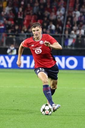 Thomas MEUNIER (LOSC Lille) lors du match LOSC Lille vs Slavia Prague, Barrages Ligue des Champions, stade du Hainaut Valenciennes, le 20 août 2024 - photo Laurent Sanson Panoramic FOOTBALL : LOSC Lille vs Slavia Prague - Play-offs Barrages Ligue des Champions 20 08 2024 LaurentSanson Panoramic 