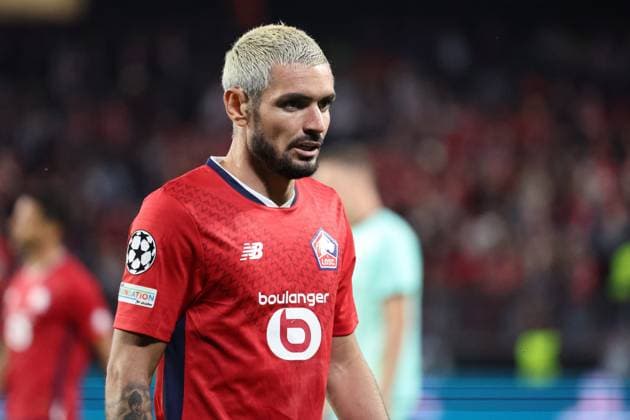 Rémy CABELLA (LOSC Lille) lors du match LOSC Lille vs Slavia Prague, Barrages Ligue des Champions, stade du Hainaut Valenciennes, le 20 août 2024 - photo Laurent Sanson Panoramic FOOTBALL : LOSC Lille vs Slavia Prague - Play-offs Barrages Ligue des Champions 20 08 2024 LaurentSanson Panoramic 